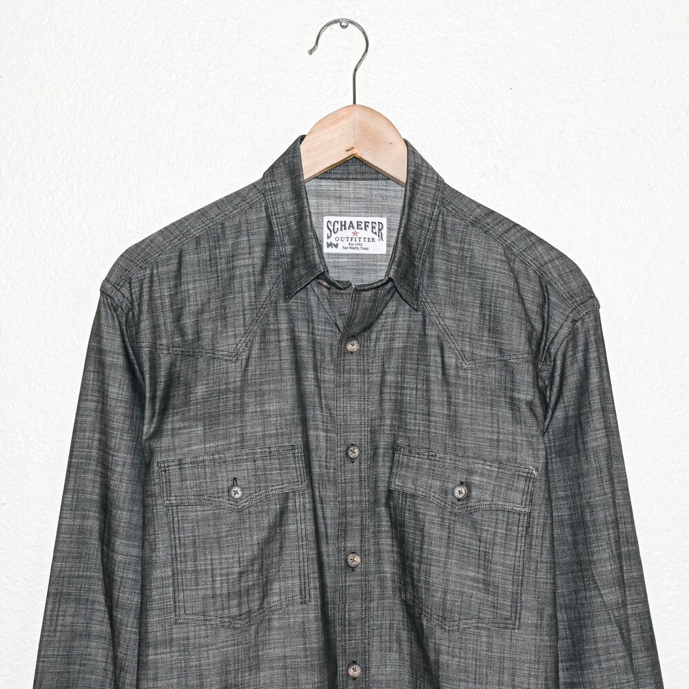 Schaefer Outfitter Medium Western Button up Shirt… - image 2